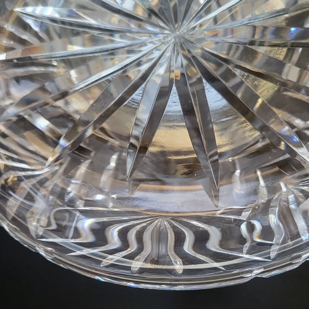 Waterford Crystal Ships Decanter With Gold Band Collar 10" Tall Rare vtg Ireland - Picture 6 of 11